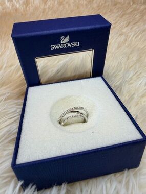 Swarovski Spiral Ring Size 55/EU Size 7/US Silver-Tone 5106543